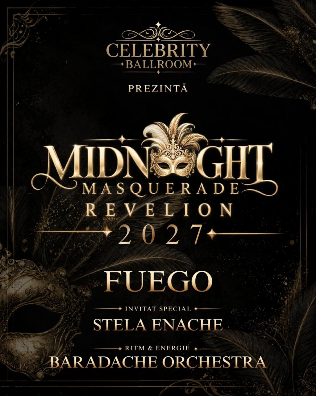 Midnight Masquerade – Revelion 2027 la Celebrity Ballroom